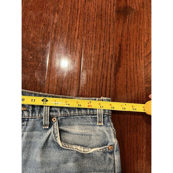 Vintage Levis Cut Off Shorts Mens 38 Blue Jorts Denim Jeans Washed Out Faded 505 - Picture 14 of 14